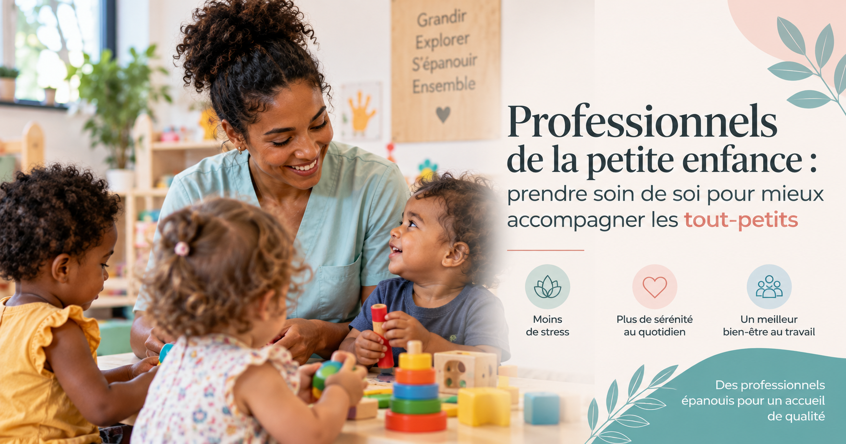 Professionnels de la petite enfance : prendre soin de soi pour mieux accompagner les tout-petits