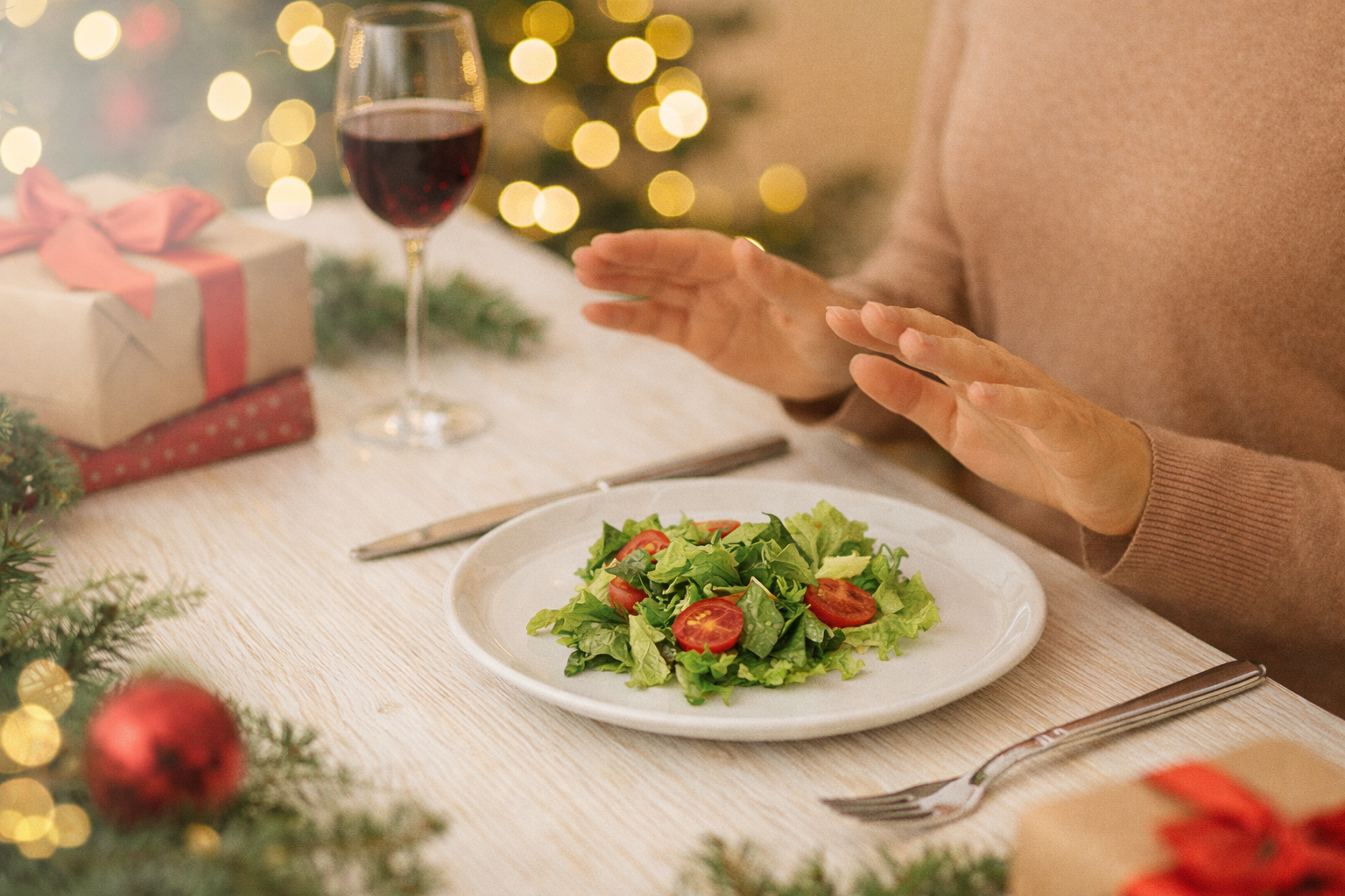 Manger en pleine conscience pendant les fêtes : sortir du cycle culpabilité, excès et restriction