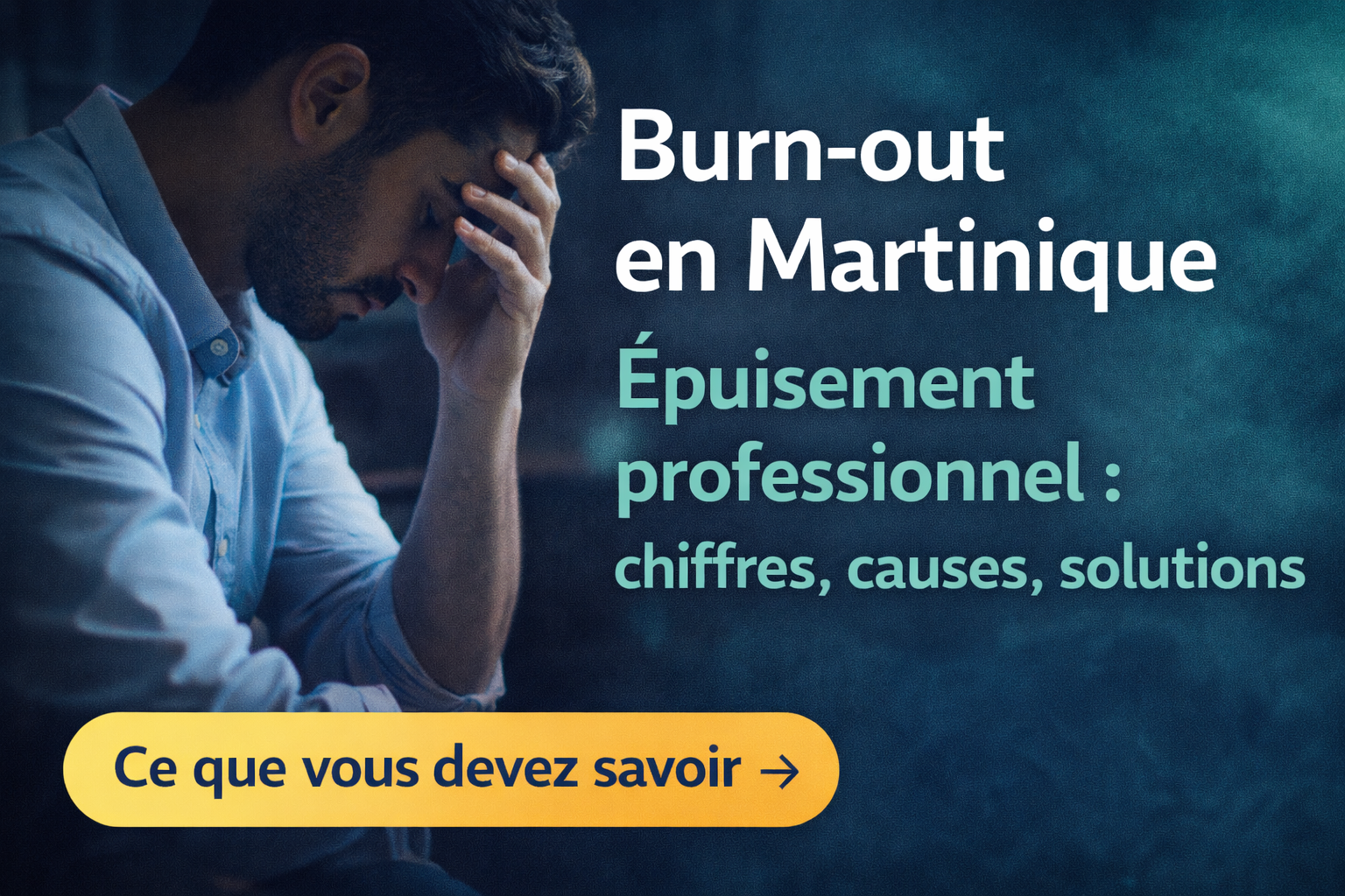 Burn-out : comprendre l’épuisement professionnel à la lumière des chiffres en France et aux Antilles