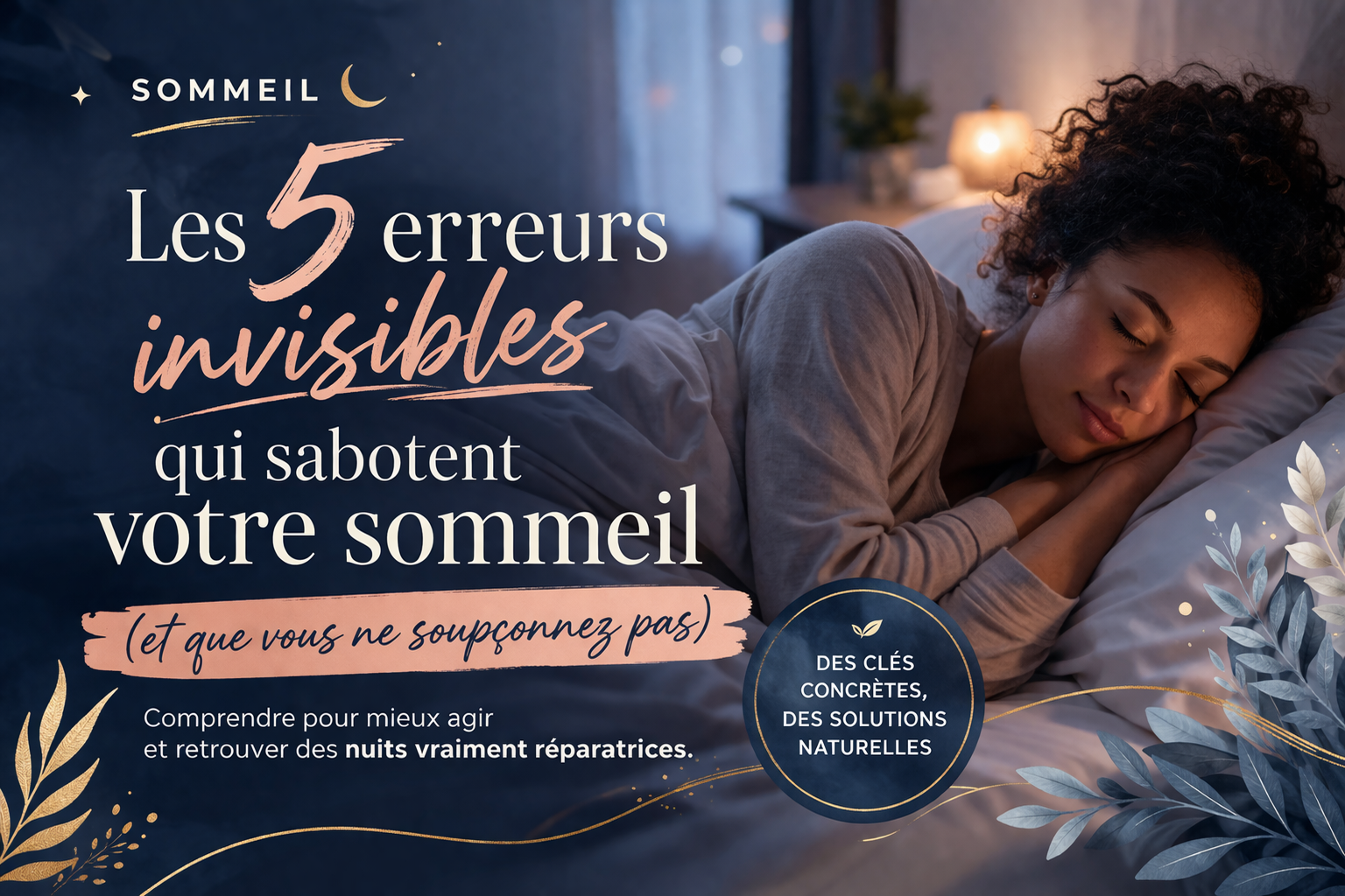 Les 5 erreurs invisibles qui sabotent votre sommeil