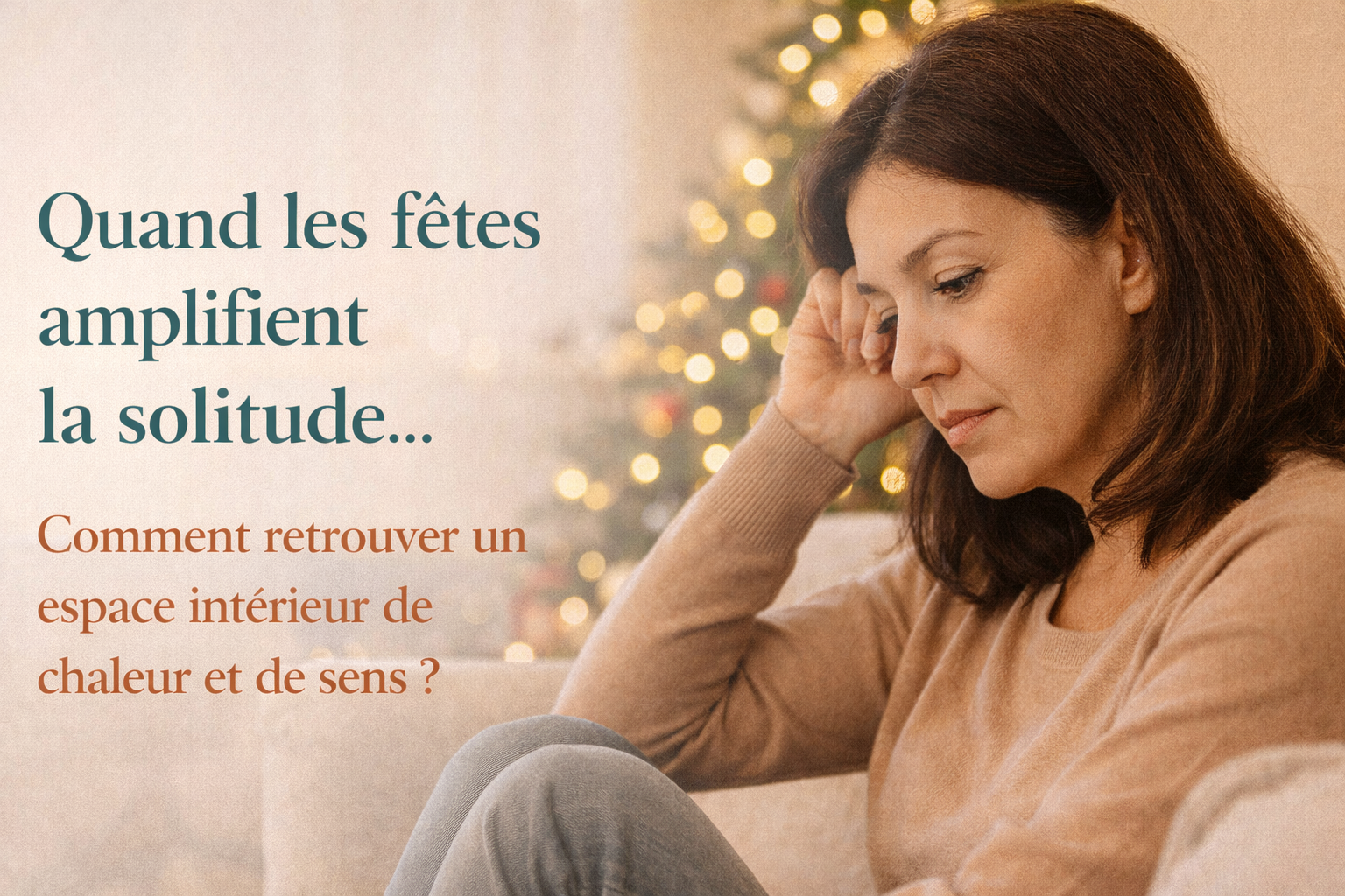 Quand les fêtes amplifient la solitude : comment retrouver un espace intérieur de chaleur et de sens ?