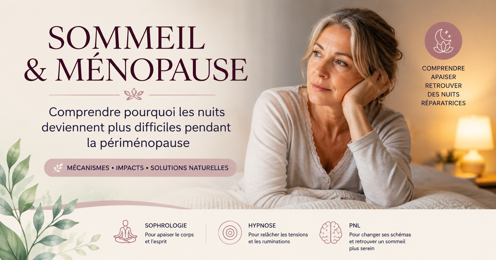 Sommeil et ménopause : pourquoi les nuits deviennent plus difficiles?